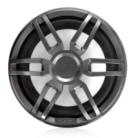 XS Series 10" 600 Watt Sports Marine Subwoofer, XS-SL10SPGW - Grey/White - 010-02198-20 - Fusion 